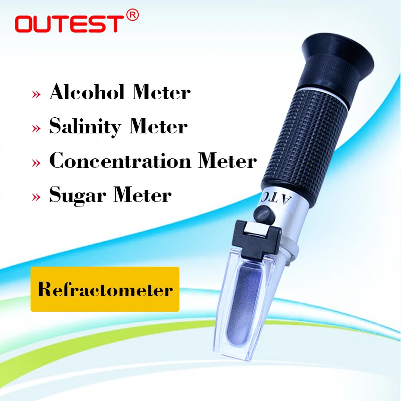 Alcohol Refractometer 0 80 Concentration Meter For Liquor Alcohol
