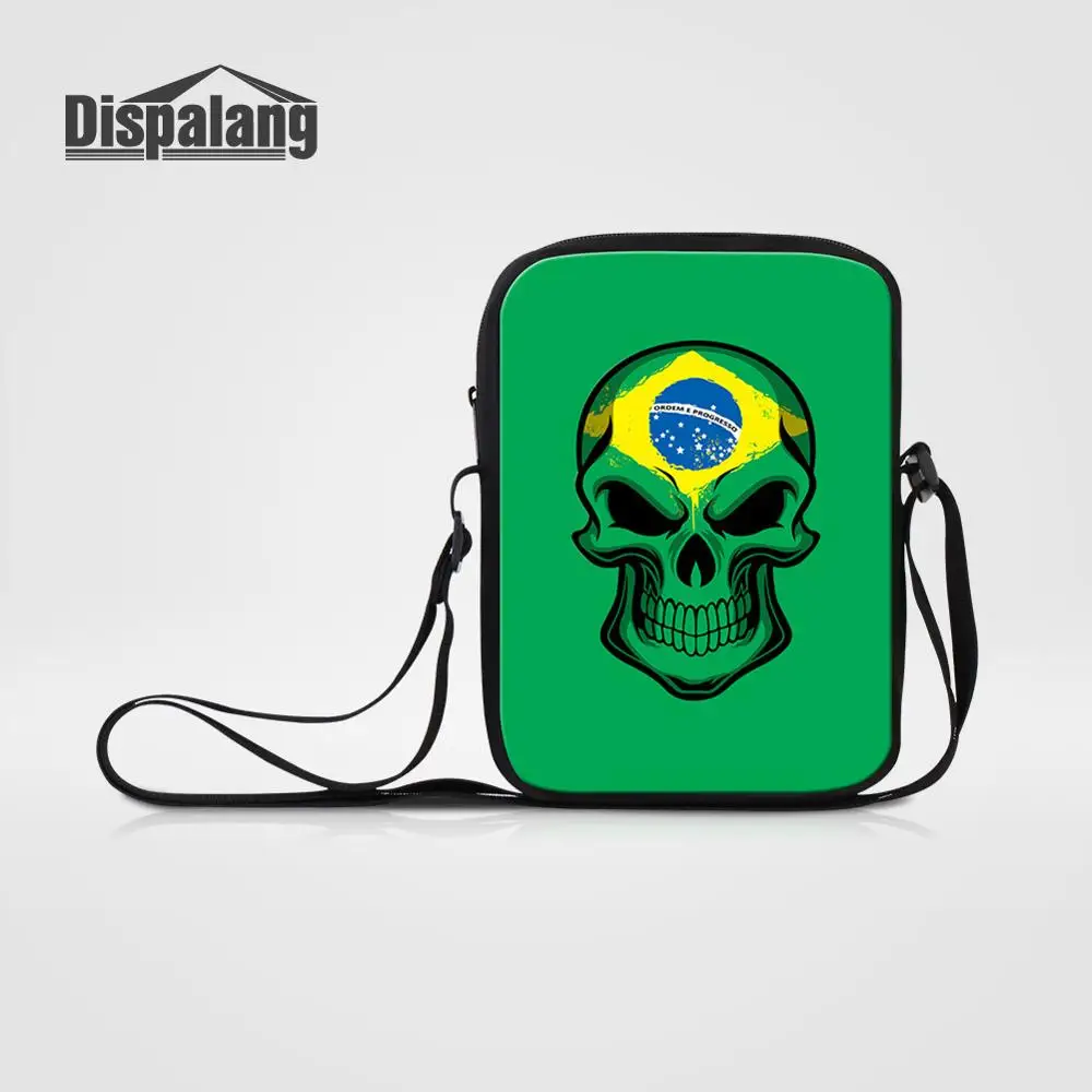 Flap21 Mini Messenger Bag For Brazilian Football Fans Custom Brazil Crossbody Schoolbags For Teen Flaps Boy Casual Shoulder Bag Satchel - Цвет: Flap21