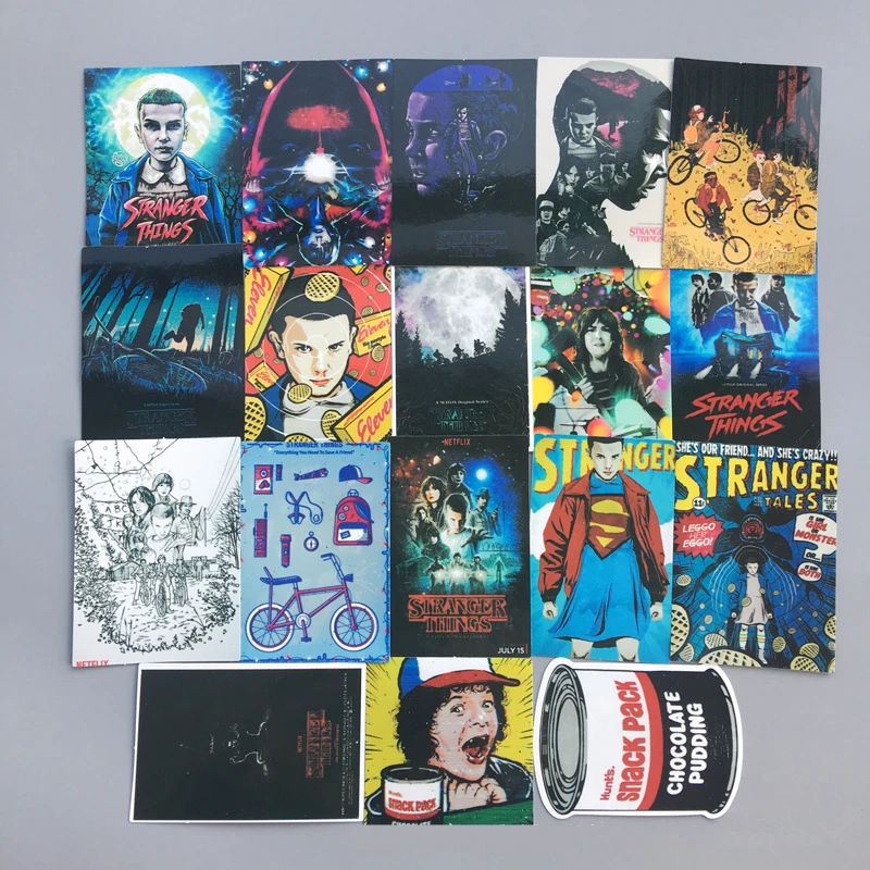 

36pcs Stranger Things Stickers Pack . Anime Pegatina For Children On The Laptop Fridge Phone Skateboard Suitcase Funny Sticker