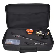 Удочка комбинированная 2,7 м телескопическая удочка для подледной рыбалки+ Рыболовная катушка спиннинговое рыболовное колесо Нейлоновая Леска рыболовная Сумка Набор для приманки