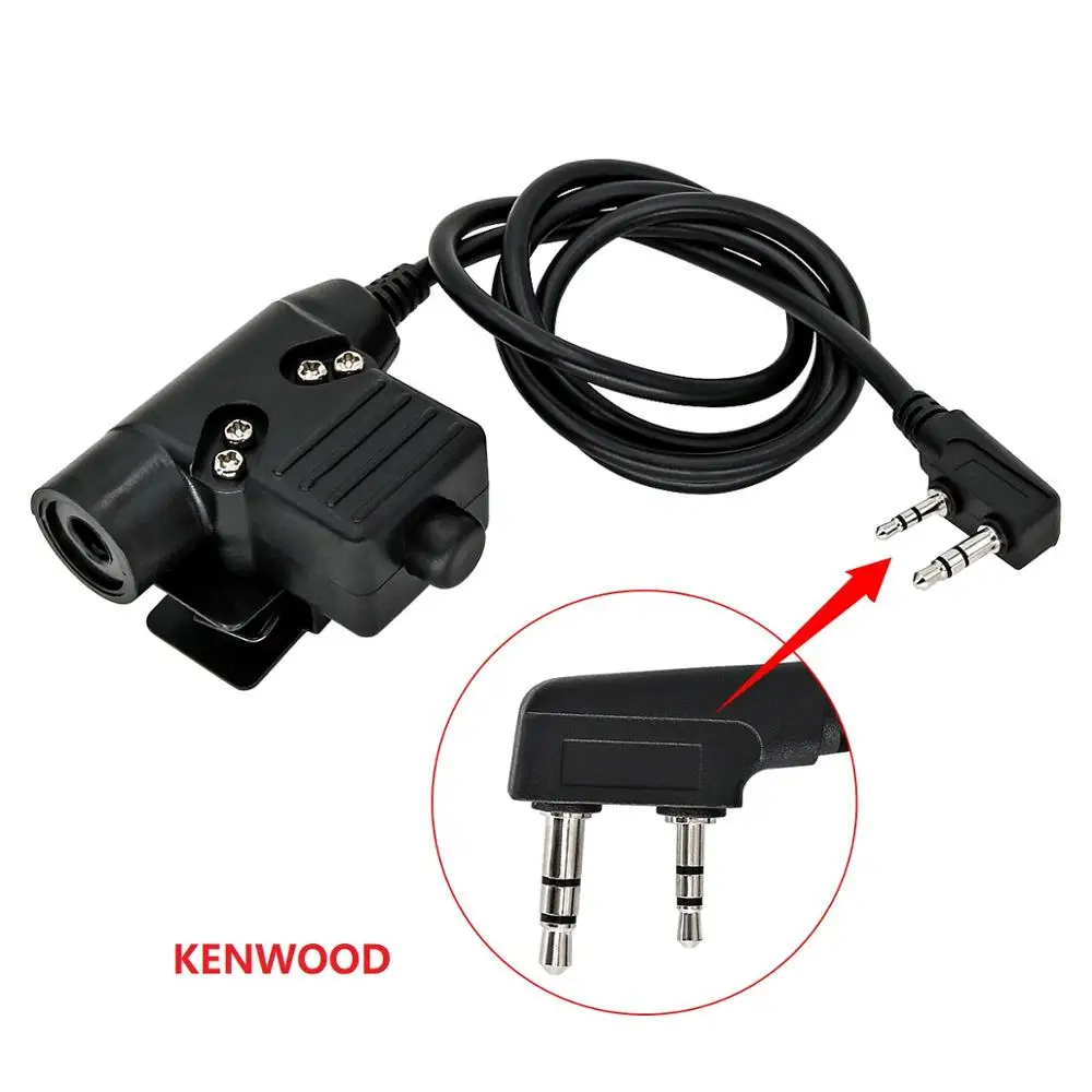 U94 PTT System Military Adapter Plug to Talk for Kenwood /Motorala 2 сторонний/Motorola/ICOM/Midland/Phone|Запчасти и