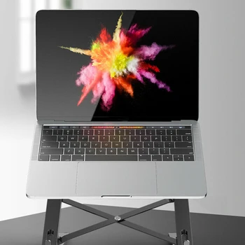 

2020 Protable Laptop Computer Stand Foldable Notebook Lifting Bracket Free Change Height / Angle For MacBook Tablet Folds Flat
