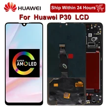 Super amoled 6.1 "display substituição para huawei p30 lcd digitador da tela de toque para huawei p30 display ELE L29 ELE L09 ELE AL00