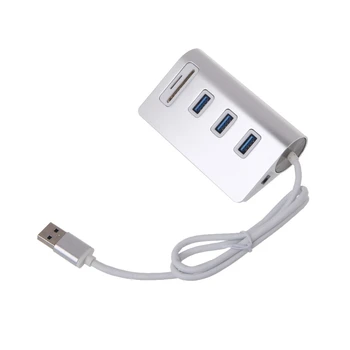 

USB 3.0 Hub 3 Port Power Interface TF SD Card Reader For iMac MacBook Air Laptop X5QC