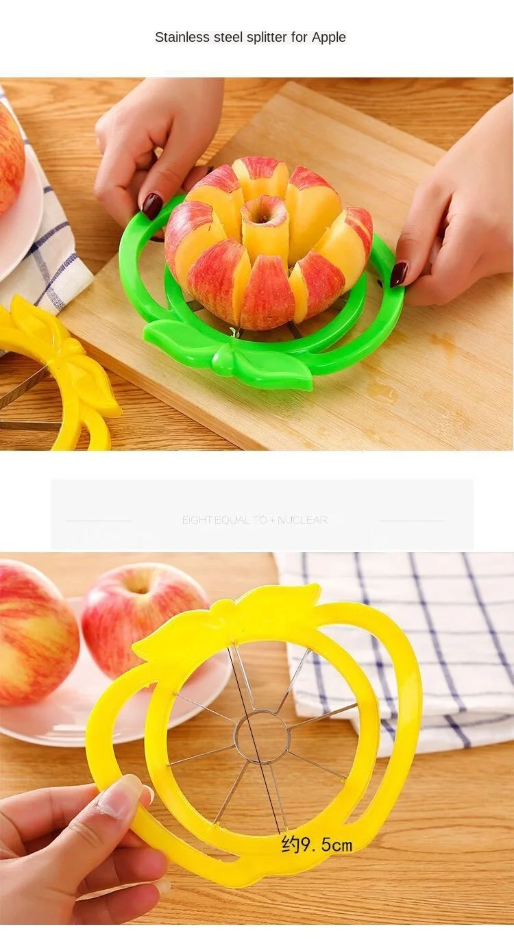 Apple Slicer Paper Cutter Knife Multi Functional Apple Corer Divider  Stainless Steel Pear Fruit Pitaya Chopper With Handle - AliExpress