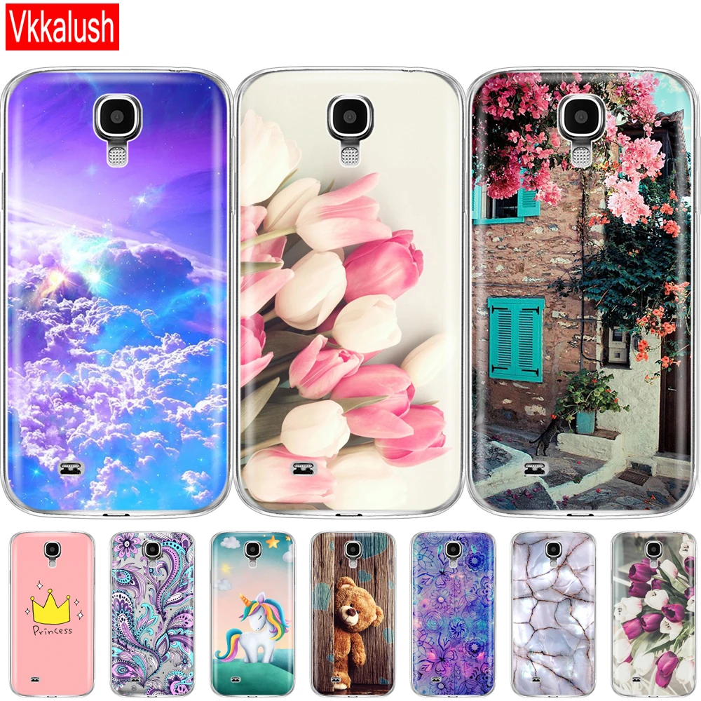 Силиконовый чехол для Samsung Galaxy S4 I9500 мягкий из ТПУ защитный | Мобильные телефоны и