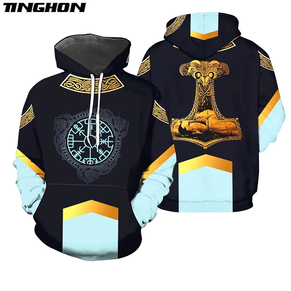 

XS-7XL Viking Tattoo 3D All Over Printed Shirts Tees 3D Print Hoodie/Sweatshirt/Zipper Man Women eagle cross Tattoo-35