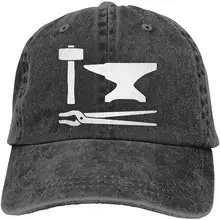 Кузнечный молот унисекс бейсбольная кепка хлопок деним регулируемый, для спорта на открытом воздухе Кепка для мужчин или женщин