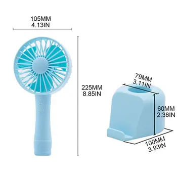 

Protable Handheld Mini Cooler Fan USB Rechargeable Small Personal Cooling Tools Wireless Charging for Home Office Outdoor