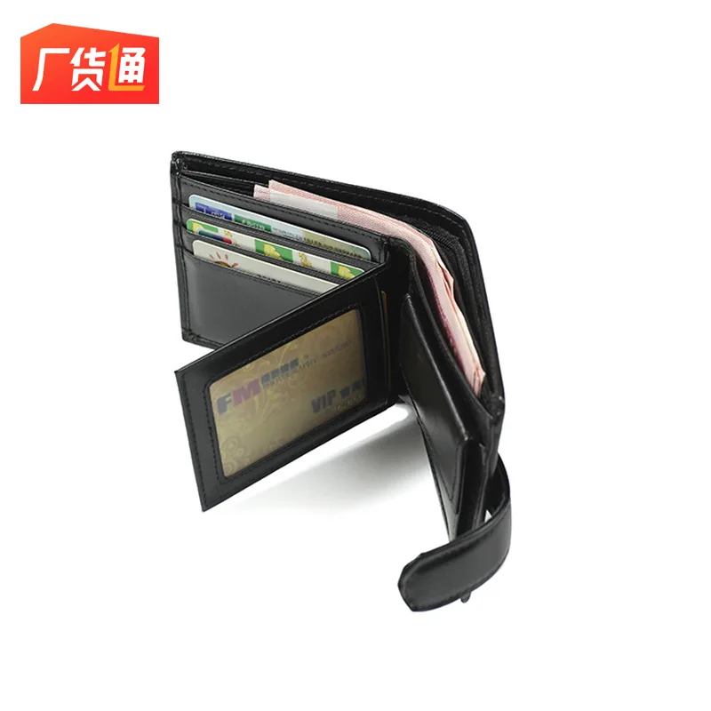 

Classic Purse PU Leather Men Short Long Wallet Large Capacity Wallet Customizable Logo