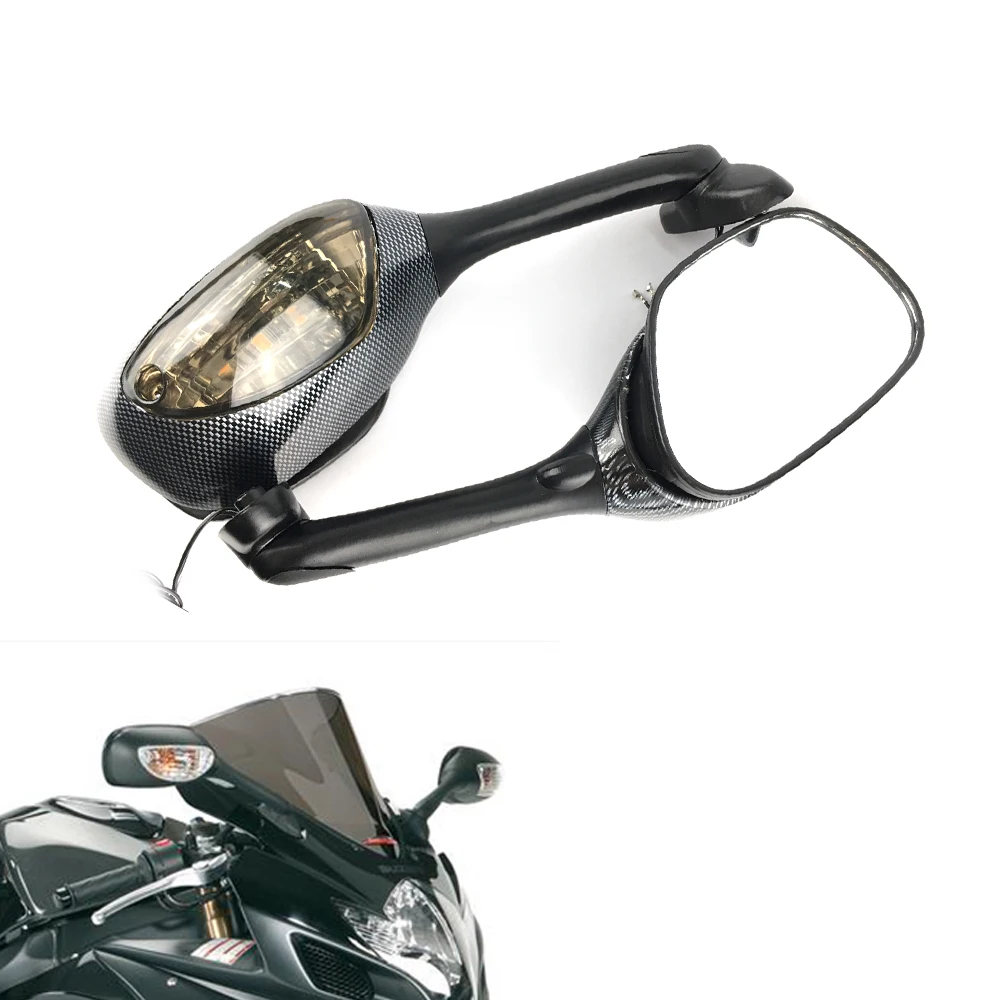 

With Turn Signal Light LED Light Motorcycle Rear view Side Mirrors For Suzuki GSXR600 GSXR750 GSXR1000 K6 K7 K8 2006 2007 2008