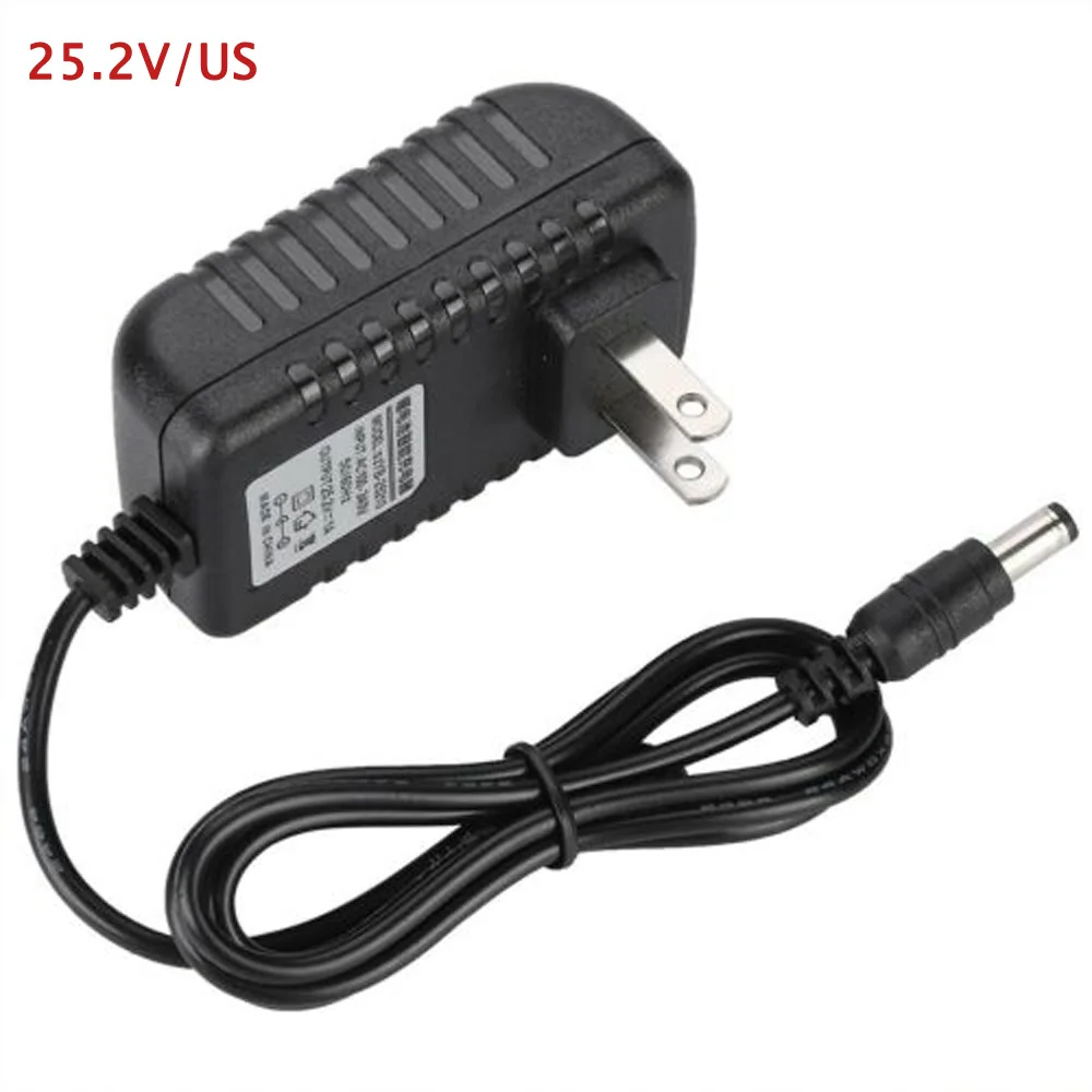 Адаптер питания DC 9 V/12 V/12,6 V/16,8 V/21 V/25,2 V 1A зарядное устройство питания Универсальное переключение ЕС США вилка