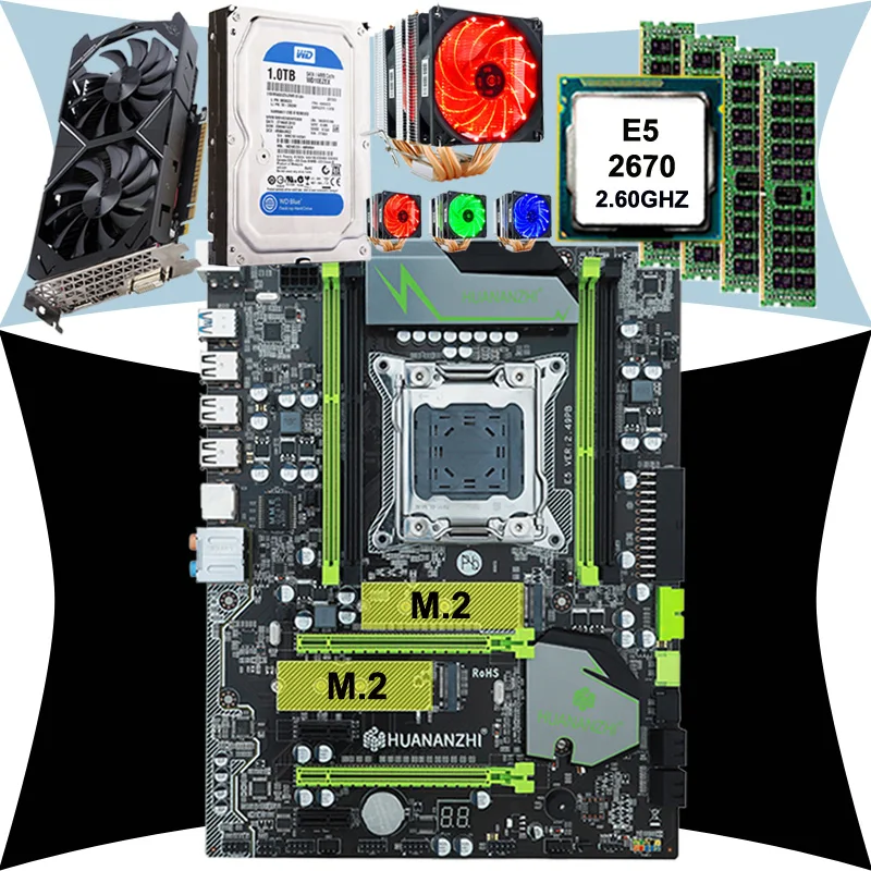 HUANAN ZHI X79 LGA2011 материнская плата CPU Xeon E5 2670 C2 2,6 ГГц с кулером RAM 32G (4*8G) 1600 RECC 3,5 'SATA 1 ТБ HDD GTX1050Ti 4G HUANAN ZHI X79 LGA2011 материнская плата CPU Xeon E5 2670 C2 2,6 ГГц с кулером RAM 32G (4*8G) 1600 RECC 3,5 'SATA 1 ТБ HDD GTX1050Ti 4G