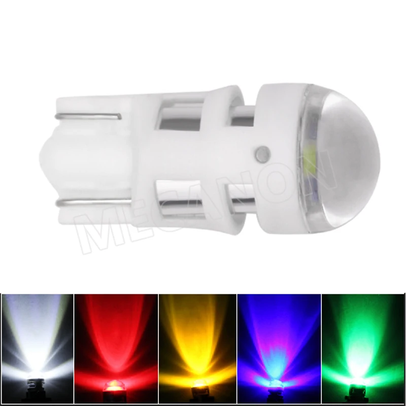 T10 3030 1SMD Car led wide bulb modified license plate light door light-1-水印