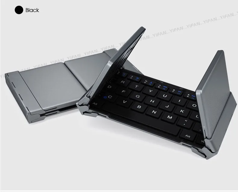 B. O. W портативная складная Bluetooth клавиатура, карманный размер складная беспроводная мини и тонкая клавиатура для андрод/ios планшетов и телефонов