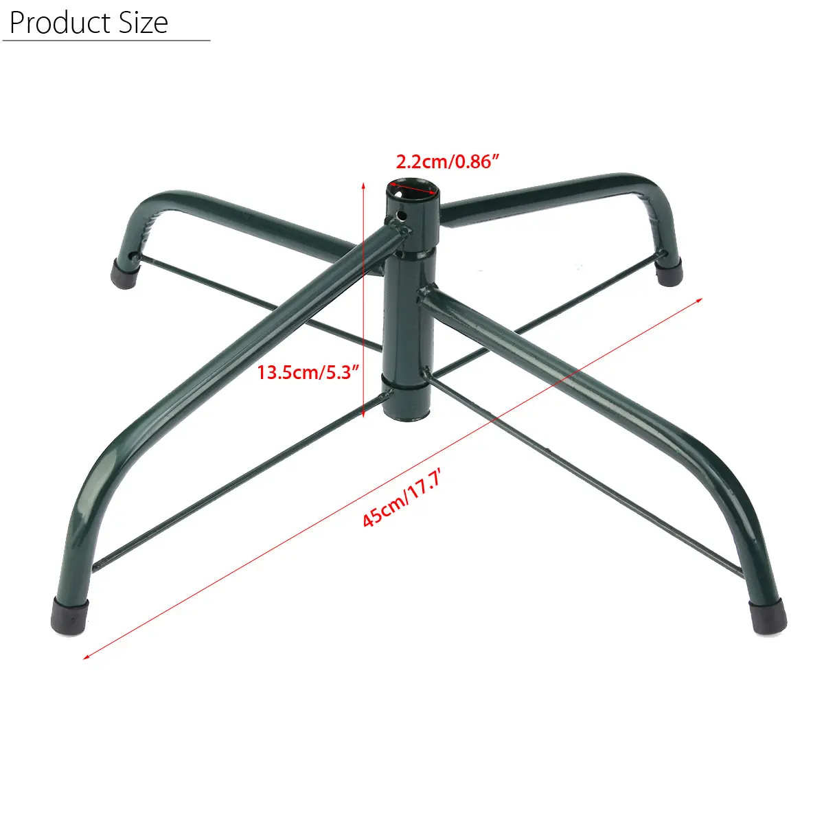 4 Feets подставка для рождественской елки зеленый металлический держатель База чугунная подставка украшения Рождественские украшения для дома вечерние принадлежности - Цвет: 45cm in diameter