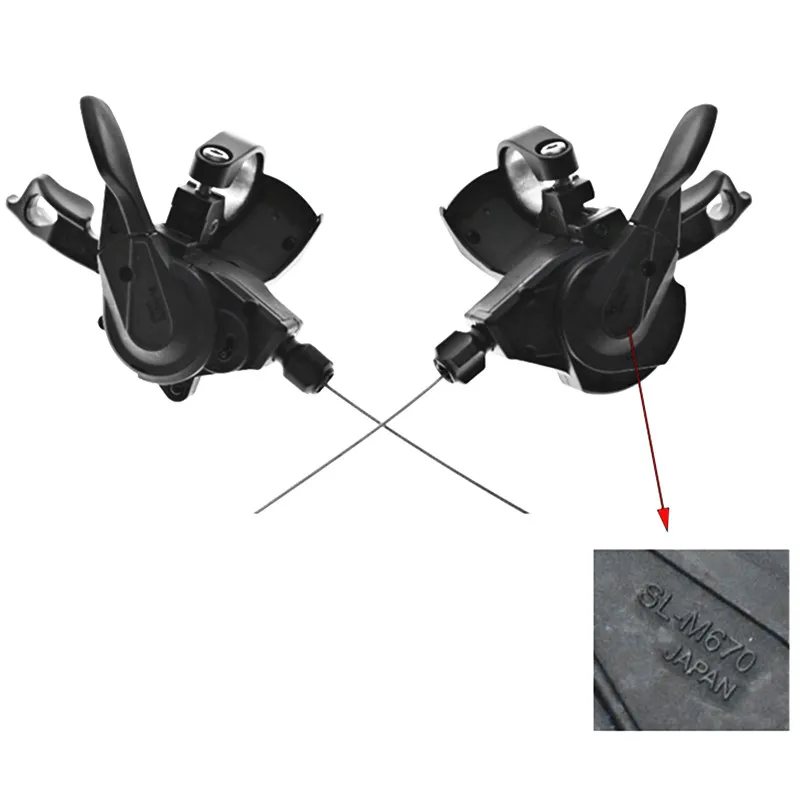 SHIMANO SLX SL-M670 refere-se Para marcache 10 S/20 S/30 dedo velocidade горный велосипед divisao dial SLX refere-se marca original