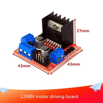 

L298N Motor Driving Board 1pcs DC Stepper Motor Robot Cart Compatible with Arduino Control Smart Robot Car Tank Chassis