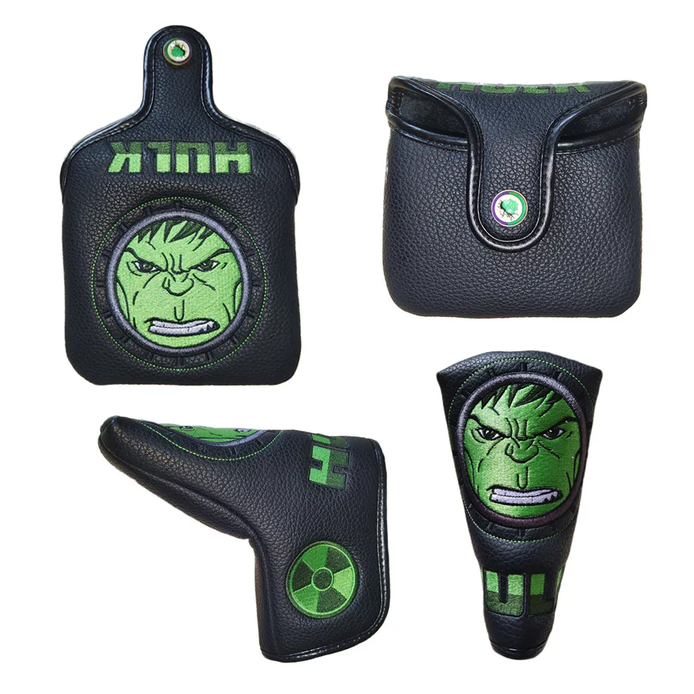 

Multi Sized Golf Putter Cover Orc Power Fist Embroidery Design Square Mallet Magnetic Club Headcover