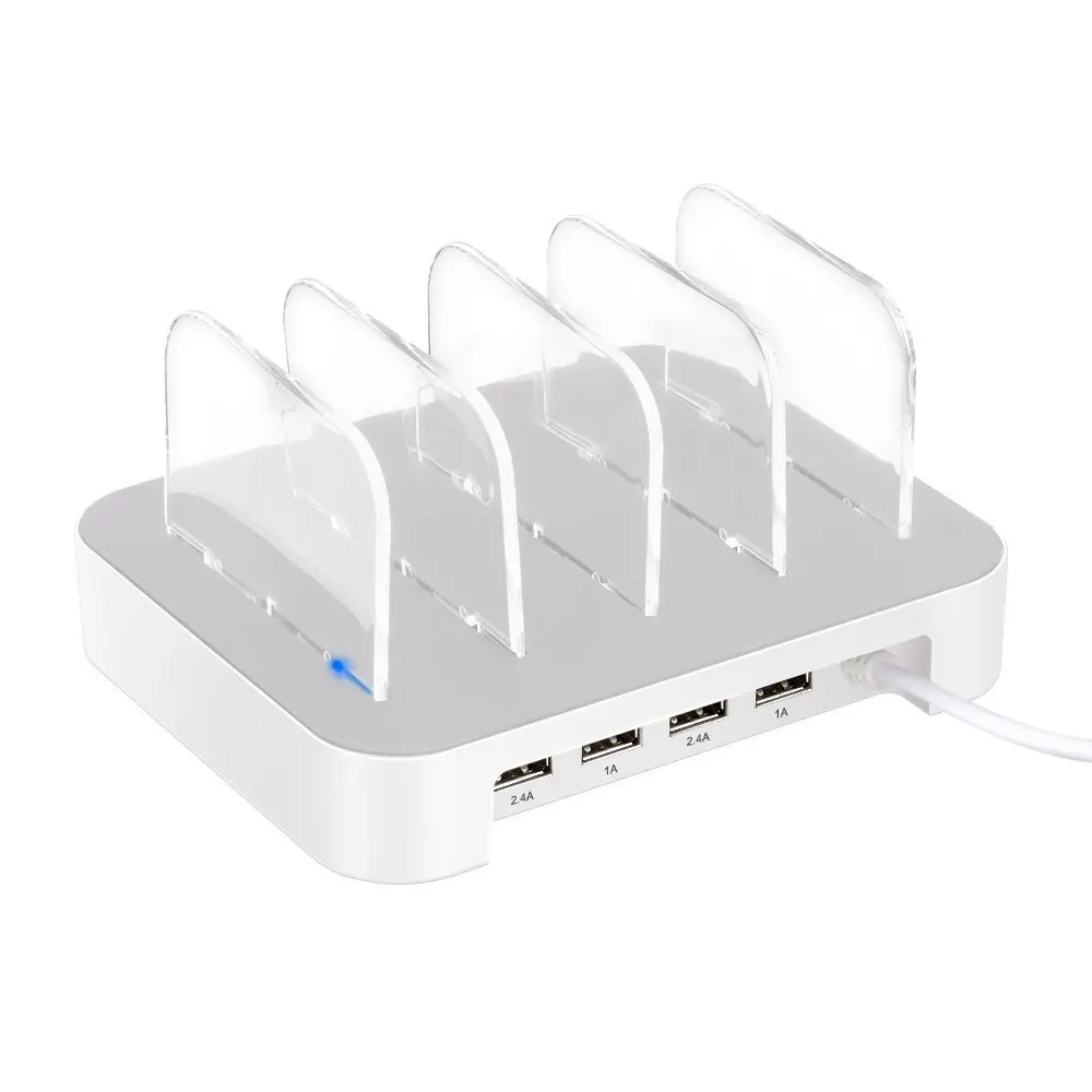 4 USB Смарт Быстрая зарядка многопортовый Смарт напоминание 2.4A быстрое зарядное устройство 4 usb порта быстрая зарядная станция