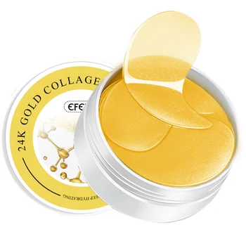 

60pcs Crystal Collagen Eye Patches Anti-wrinkle Gold Eye Mask Gel For Eyes Care Moisturizing Essence Dark Circles Removal Mask
