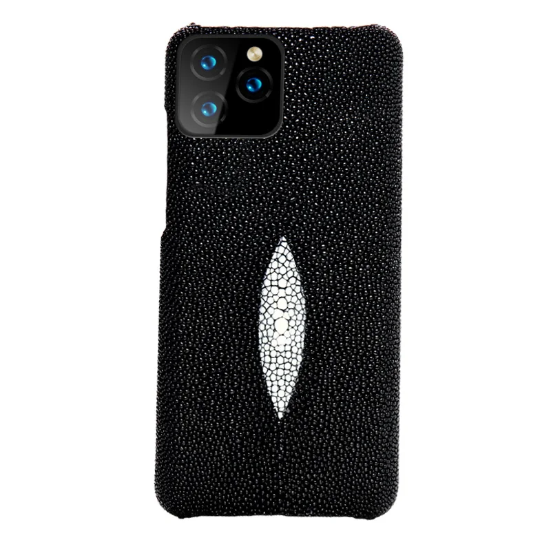 

Pearl fish Genuine Leather phone case for iphone 11 pro max 11 11 pro X XS XR XSM 5 6 6s 7 8 plus luxurious Ultra-thin Cover