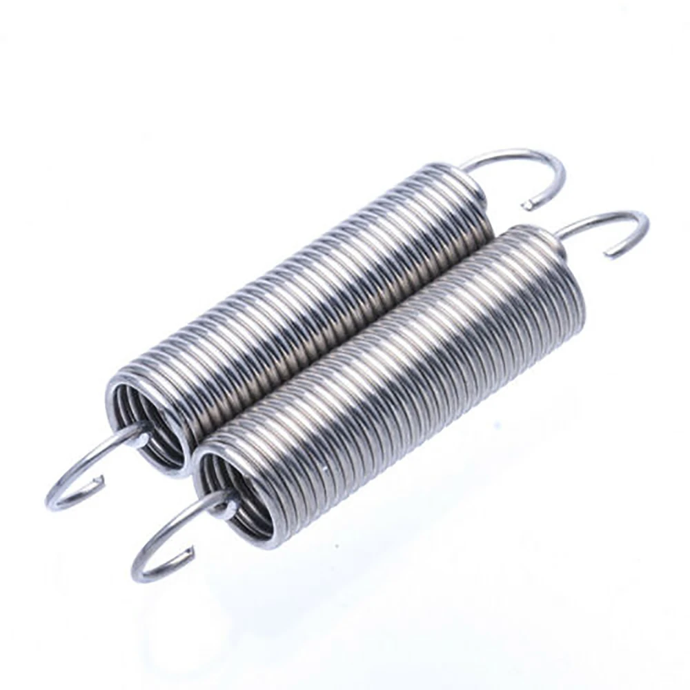 1PCSTensionSpringWireDia1mm304StainlessSteelExtensionSpringLength70120mmHook