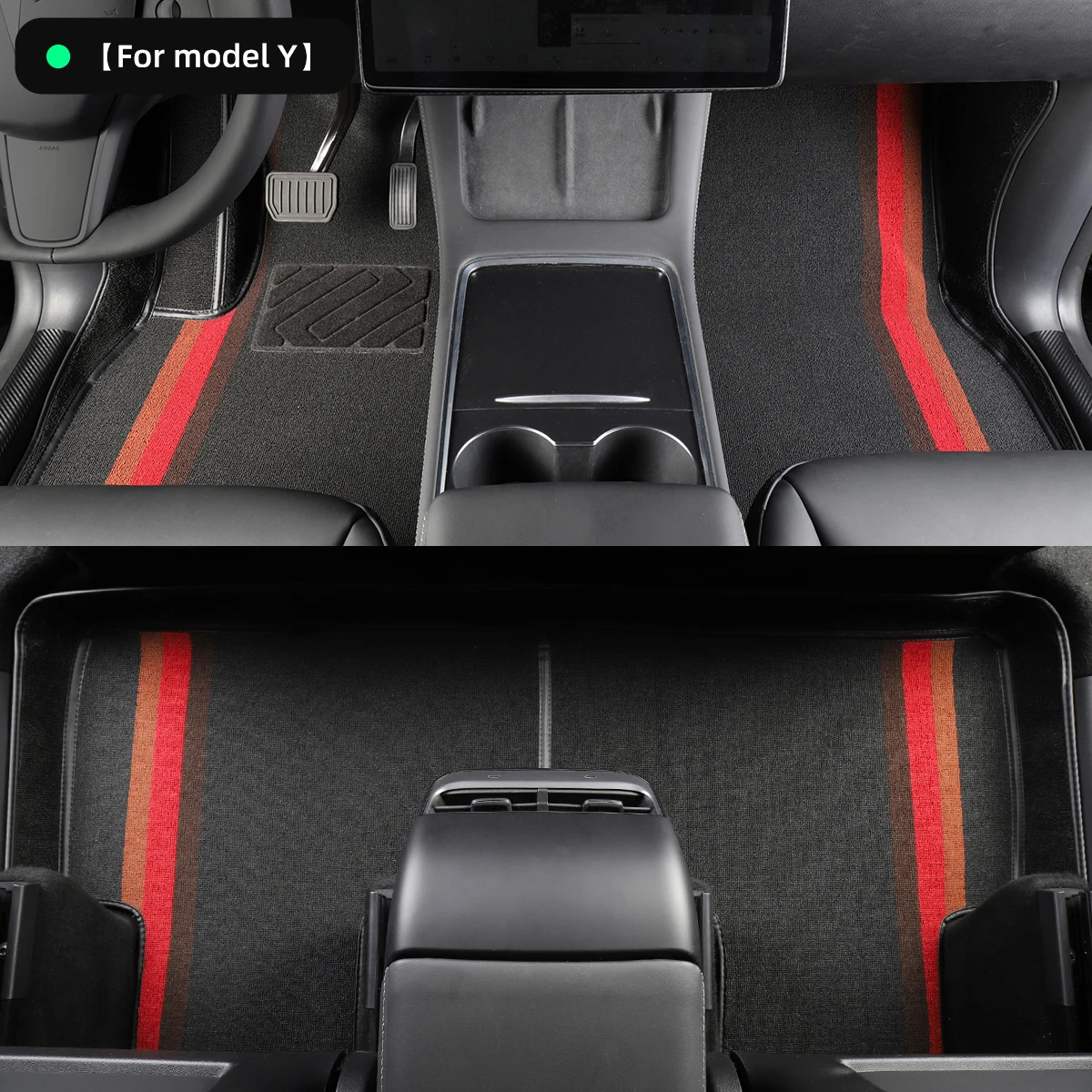 US $21.46 LUCKEASY Floor Mat Front Rear Trunk Mat For Tesla Model3 ModelY 20172021 Wear Resistant Environmental Car Accessories Interior