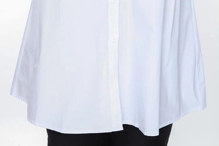Женская рубашка blusas mujer de moda, белая блузка, рубашка для женщин, плюс размер, 8XL, 9XL, Женская Офисная официальная хлопковая розовая рубашка M280