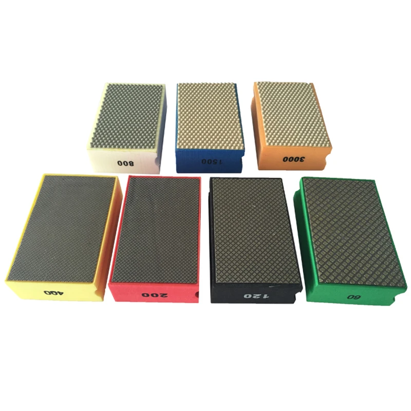 Hot sale pad 90*55mm Foam Backed Glass Polishing Pad Stone Ceramic Tile Grinding Diamond Abrasive Pads