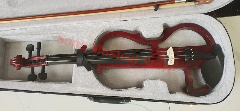 Red 4/4 Electronic Violin