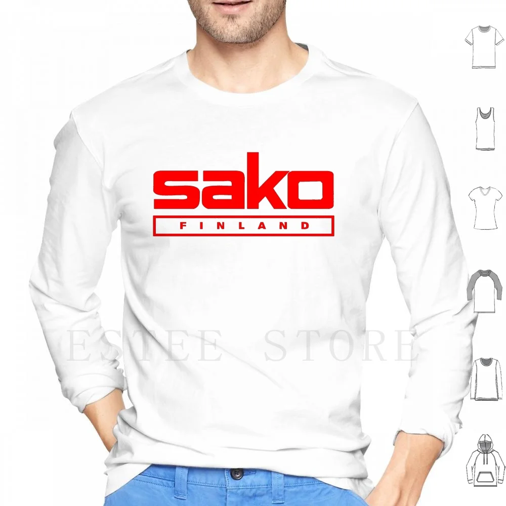 Худи Sako с длинным рукавом и красным логотипом финская красная Тикка от T3 Perazzi
