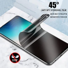 Anti Spy Privacy Soft Hydrogel Film For Samsung S21 S20 S10 Note10 Plus S20 Note20 Ultra S9 S8 Plus S20FE Screen Protector Film