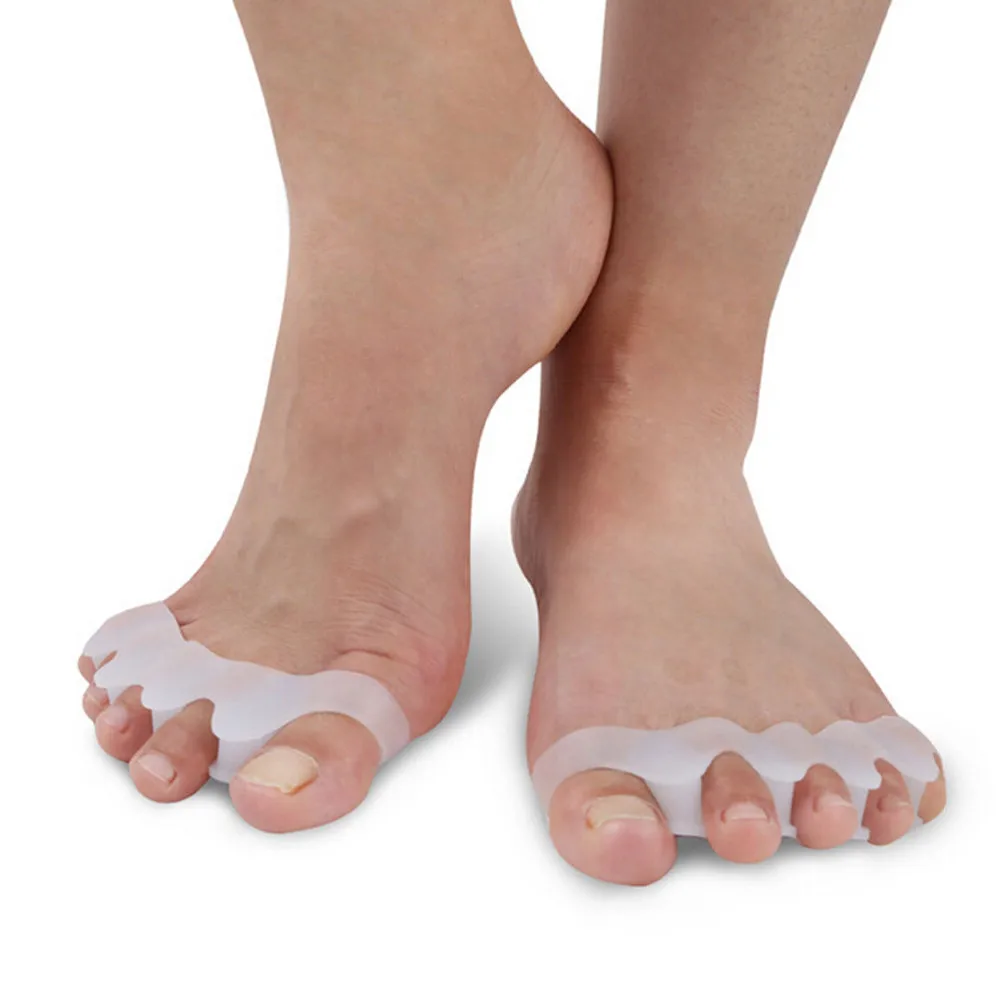 

1pair Gel Toe Separators Stretchers Alignment Overlapping Toes Soft Gel Spacer Relieves Irritations Between Toes Rub Care Shoes