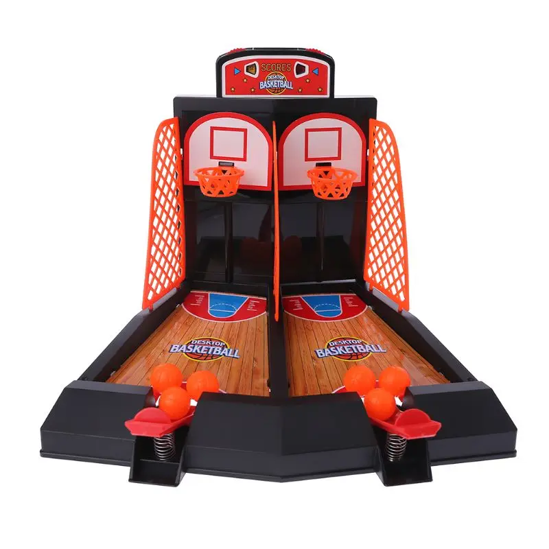 Мини настольный баскетбольный стрельба игры игрушки крытый стол выталкивание пальца баскетбольная площадка стрельба Спорт снятие стресса дети Adu