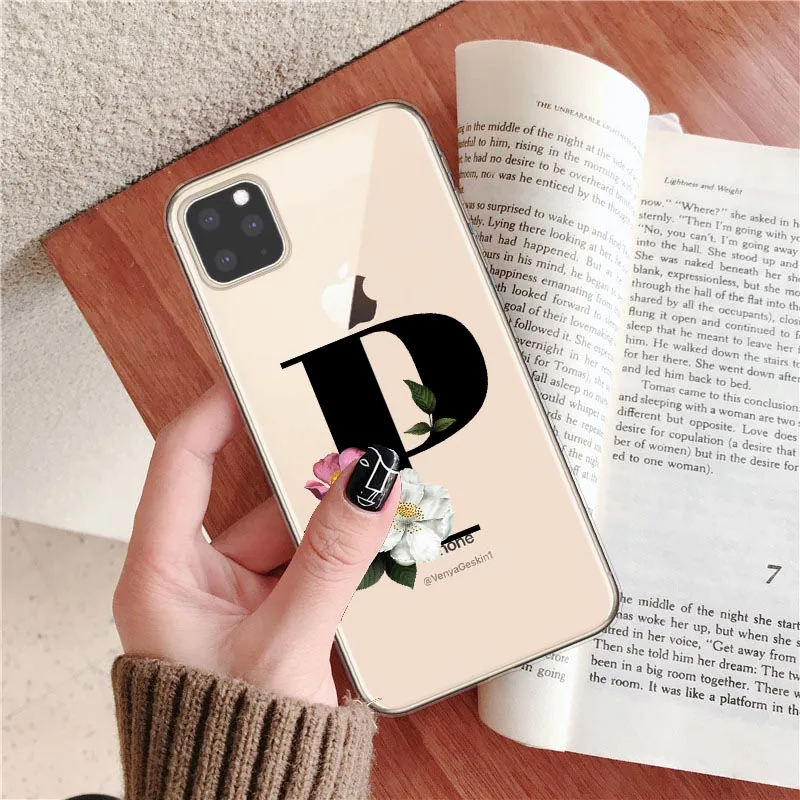 T7571 Custom New Phone Case For iPhone 11 Pro Max Wireless charging Fashion Customized initial Soft For iPhone X XR XS MAX 7 8 Plus - Цвет: T7571