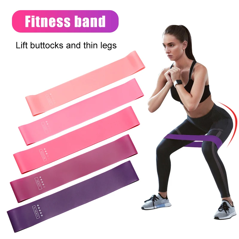 5 Pcs Resistance Bands Gymnastics Latex with Exercise Instructions for