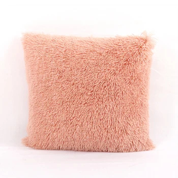 

Soft Square Plush Fluffy Sofa Pillow Case Cover Home Decoration Pillowcase For Home Goods 1PC Flower Pillowcase Polyester