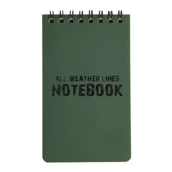 

1pc Memo Pad Waterproof Spiral Notebook Outdoor Rainproof Pocketbook Paper Notepad For School Office Writing Stationery Supply