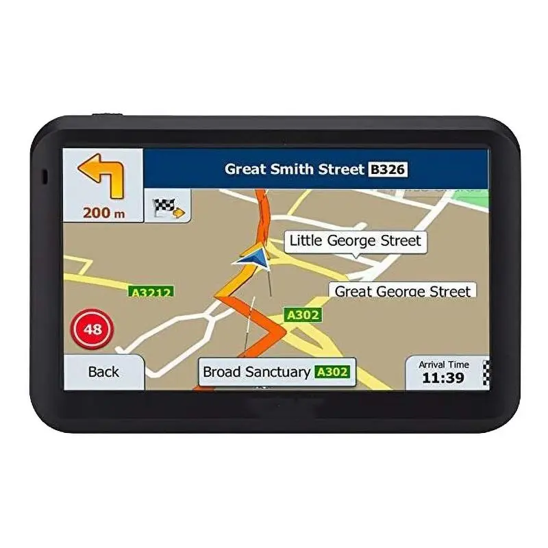 5 дюймов автомобиля gps навигации автомобиля gps навигатор FM передатчик 8 Гб Встроенная память 256 MB Оперативная память несколько языков двойной навигационный Системы