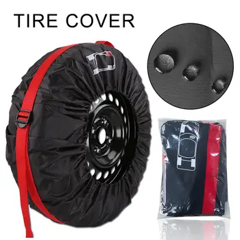 

4PCS Car Wheel Bag Waterproof Sun Protection Tire Cover Tote Protector With Handle Elastic Rope