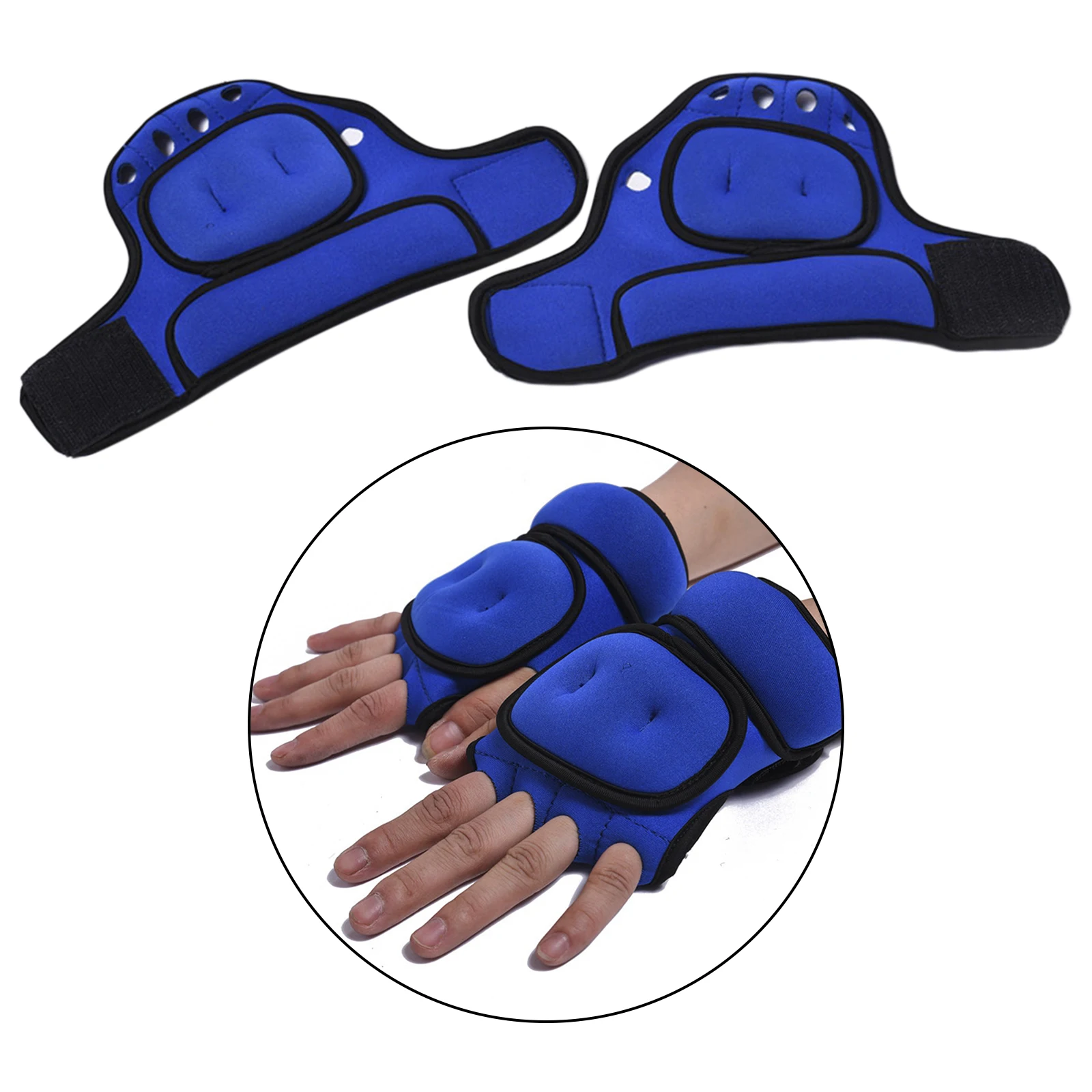 Neoprene Weighted Gloves Sandbag Unisex Workout Boxing Half Finger Hand Wrap