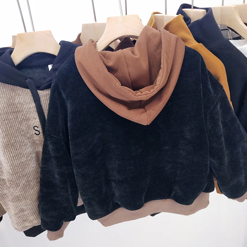 Autumn and winter wear new children's hooded sweater