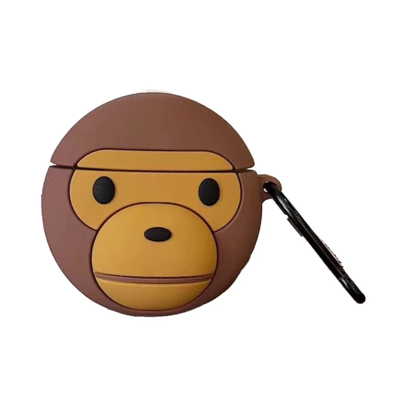 

3D Cute apes and monkeys Silicone Case For case Bluetooth Earphone Protective Cover For APPLE Airpods 1 2 case for Air pods