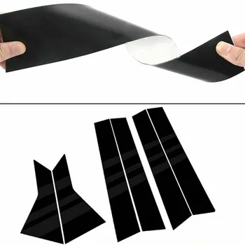

Cover Window Pillar trim Trim Accessory Replacement Decor ABS 6PCS Door