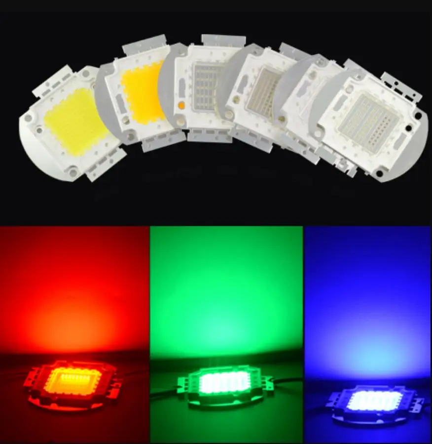 Светодиодный ы 2018 новейший чип RGB высокой мощности 10 Вт 20 30 50 100 встроенные COB