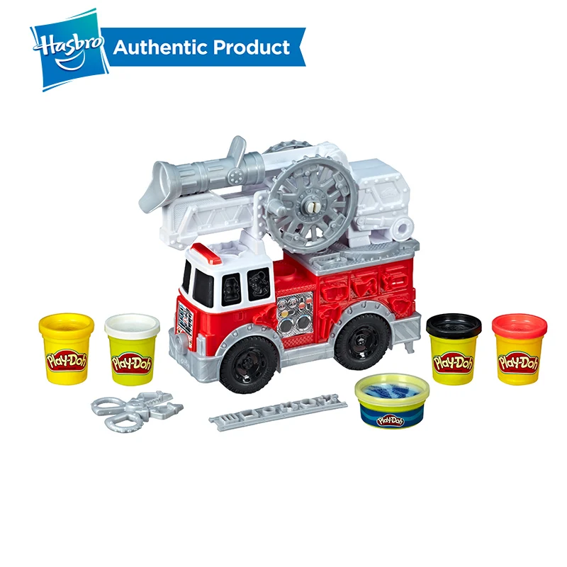 Hasbro Play-Doh колеса пожарная игрушка с 5 нетоксичными цветами, включая Play Doh водяное соединение пожарно-спасательные игрушки