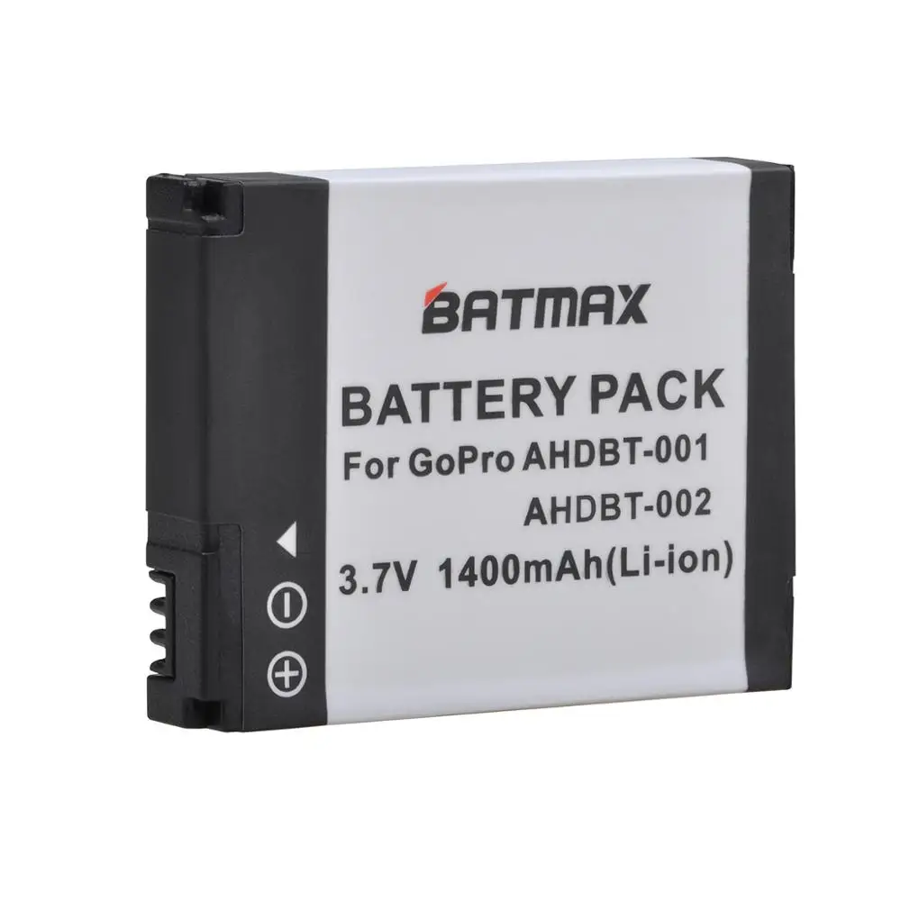 Аккумулятор внешний Batmax 1400 мАч для GoPro HD Hero 1 2 Hero1 Hero2 спорта на открытом воздухе 960
