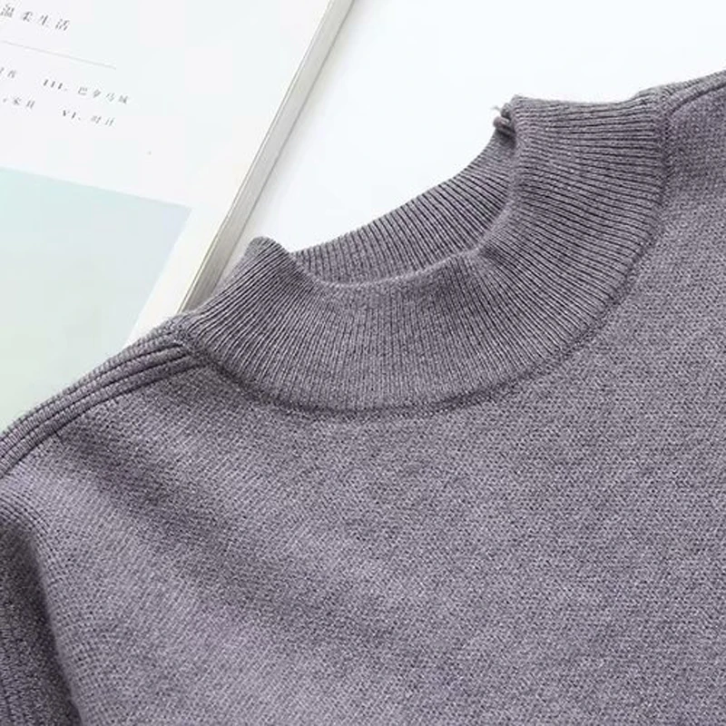 New Winter Long Sweaters Women Casual Loose Pullover Jumpers Real Rabbit Fur Sweater pull femme beading Pearl turtleneck jumper