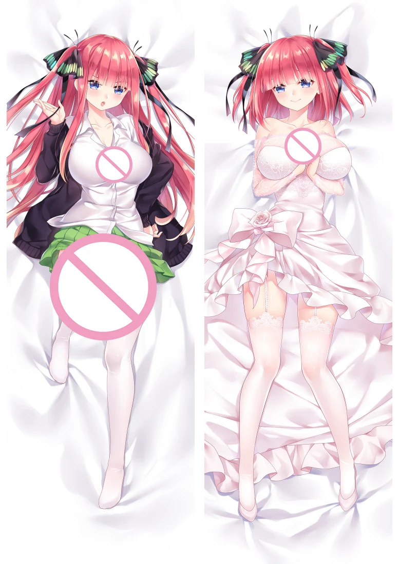 

The Quintessential Quintuplets Dakimakura 59" Pillowcase Nakano Nino Otaku Pillow Cover Hugging Body Moegirl Pillow Cases